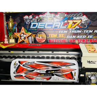 tem xe exciter 2010  bạc đen cam