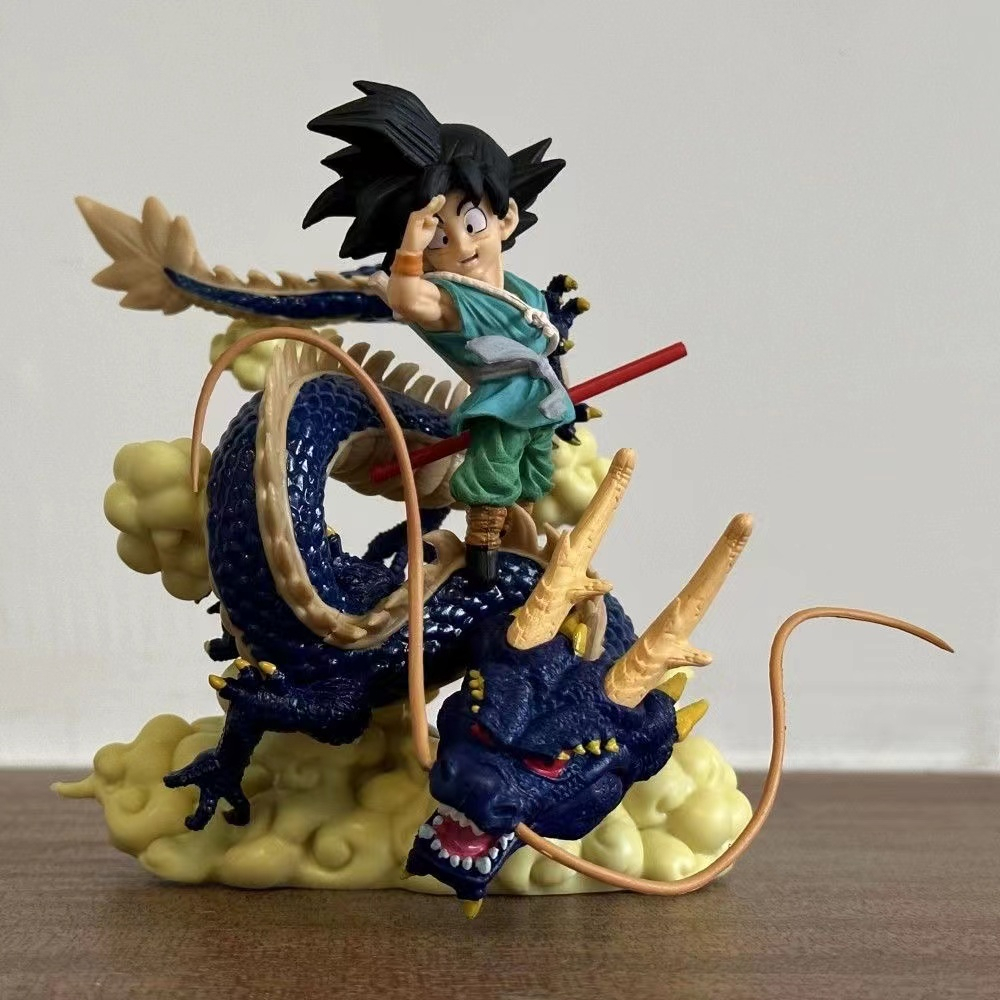 Mô hình chibi songoku cưỡi rồng - mô hình dragonball