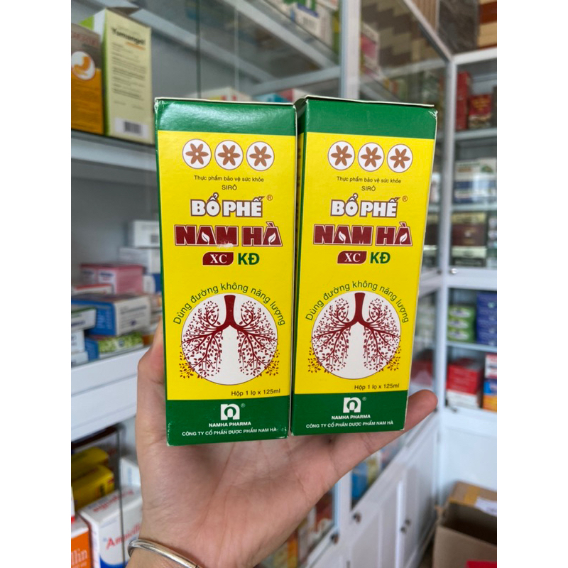 Siro bổ phế chỉ khái lộ Nam Hà (hỗ trợ giảm ho, viem họng) chai lớn không đường