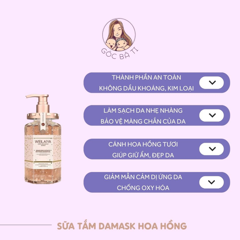 SỮA TẮM TUỶ MẬT HOA HỒNG