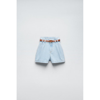 Quần short bò kèm đai Zara Authentic (3 màu)
