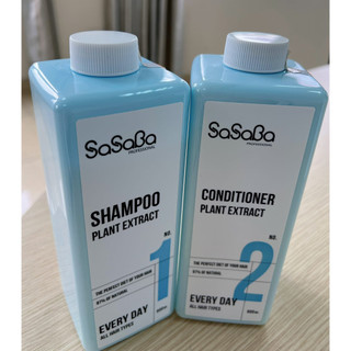 Bộ dầu gội xả sasaba every day new phục hồi siêu mượt 800ml
