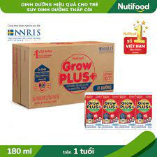 Thùng sữa grow plus đỏ 180ml -hcm