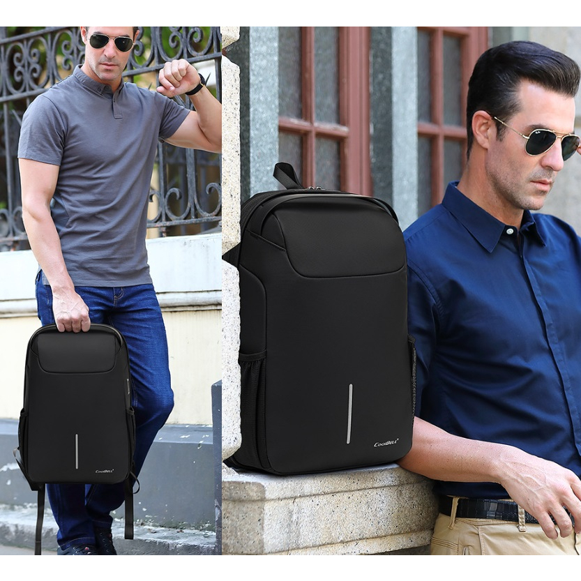 Balo Laptop CoolBell CB8239-15.6in, Thời Trang Nam Nữ Cao Cấp, Đi Học, Đi làm, Đi Chơi, Du Lịch, Trượt Nước - BH 3 Năm