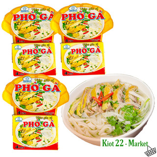 Viên gia vị phở gà/ phở bò hộp 4 viên
