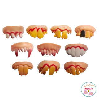 Hàm Răng Giả Mềm Hóa Trang Halloween răng nanh giả răng vẩu