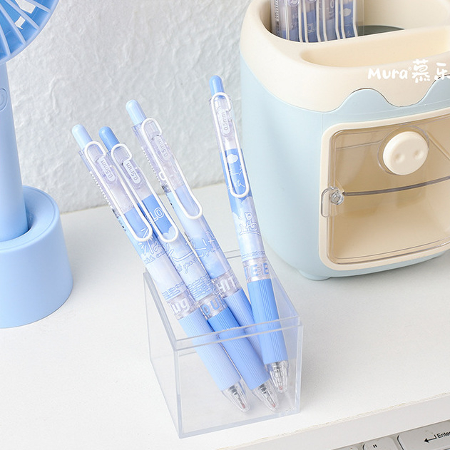 Set 4 bút Mura Clouds gel mực đen ngòi 0,5mm