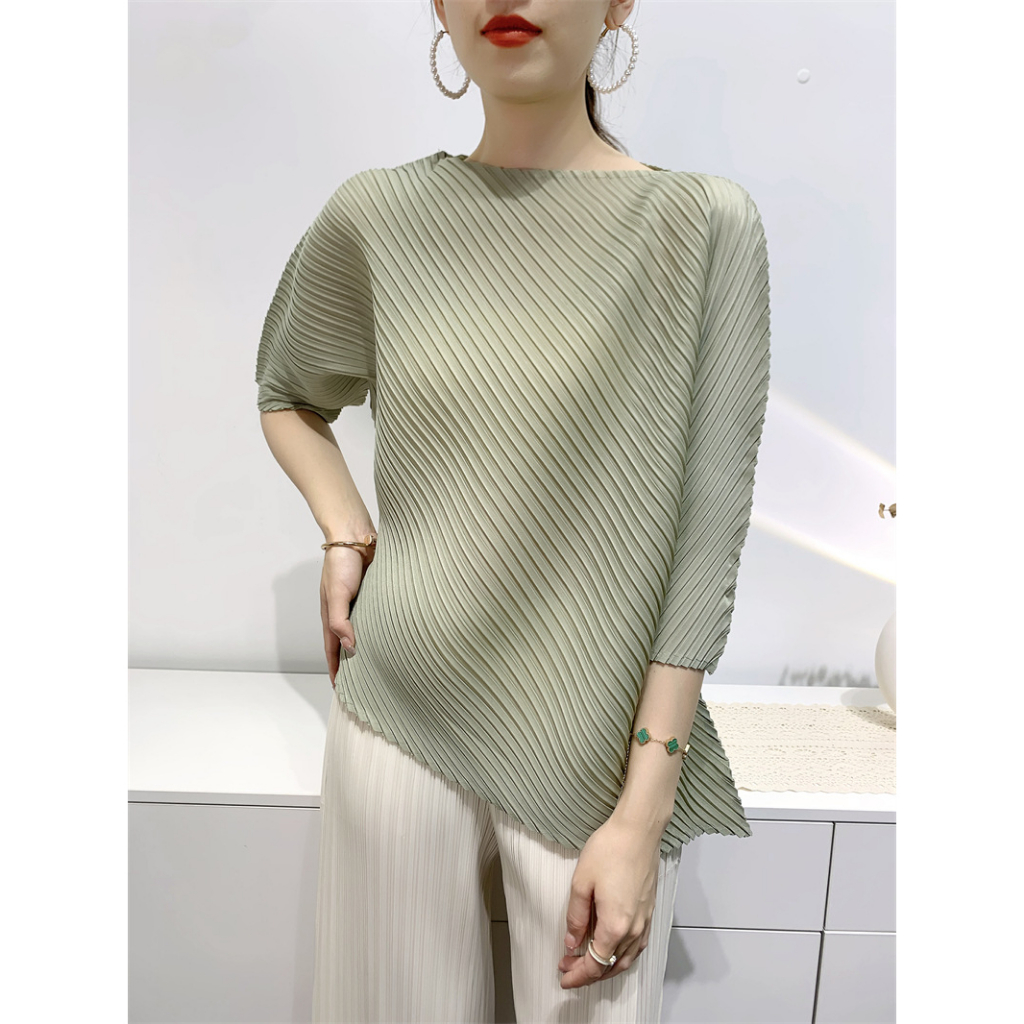 (HÀNG SẴN) Áo thun lò xo tay lửng mẫu mới về, Áo vạt xéo cách điệu cánh tay, freesize co giãn nhiều