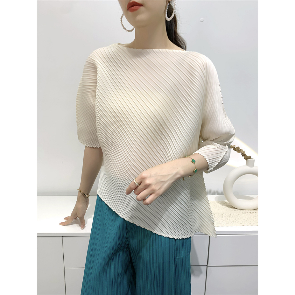 (HÀNG SẴN) Áo thun lò xo tay lửng mẫu mới về, Áo vạt xéo cách điệu cánh tay, freesize co giãn nhiều