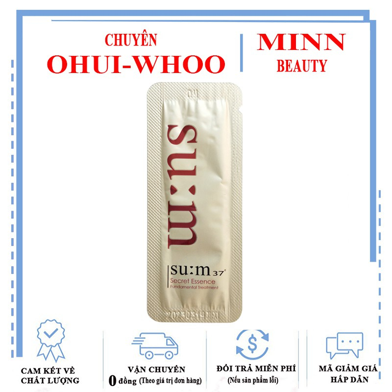 Gói Nước Thần Cải Thiện Làn Da Su:m37 Secret Essence Advanced Sync Program 1ml sum37