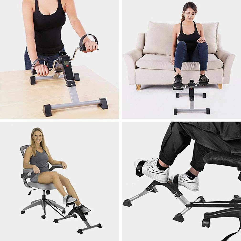 Xe đạp thể thao gấp gọn mini GoodFit tùy chỉnh độ nặng, tập luyện thể dục tại nhà