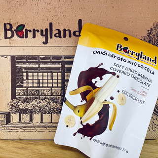 Chuối dẻo phủ socola Berryland- 200g