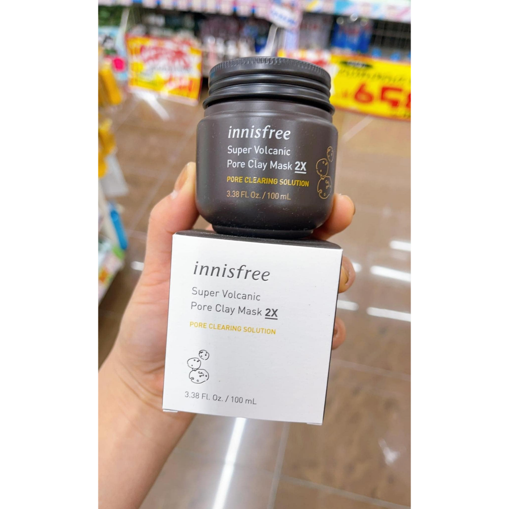 Mặt nạ đất sét Innisfree Super Volcanic Pore Clay Mask 2x Nhật Bản