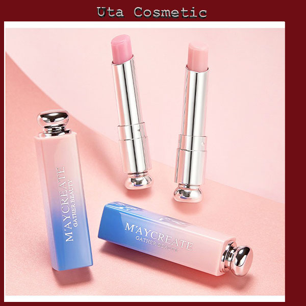 Son dưỡng môi MAYCREATE, Son dưỡng môi 3.8g đổi màu theo thời gian hàng nội địa Trung SD1 - Uta cosmetic