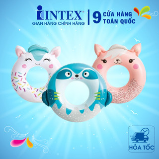 Phao bơi tròn hình thú đáng yêu cho bé INTEX 59266 phao bơi trẻ em GIAO NGẪU NHIÊN