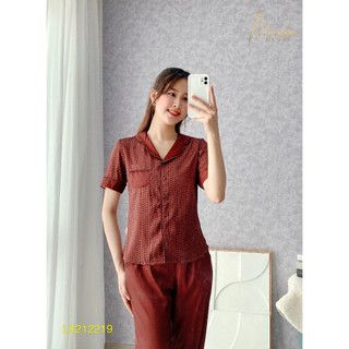 Bộ Pyjama Lụa vân cao cấp