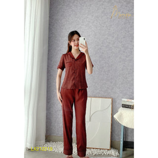Bộ Pyjama Lụa vân cao cấp