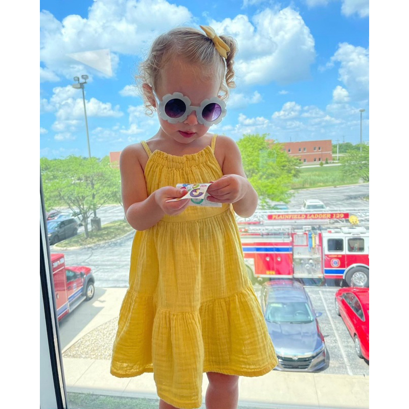 ĐẦM DÂY MUSLIN DƯ XỊN BÉ GÁI