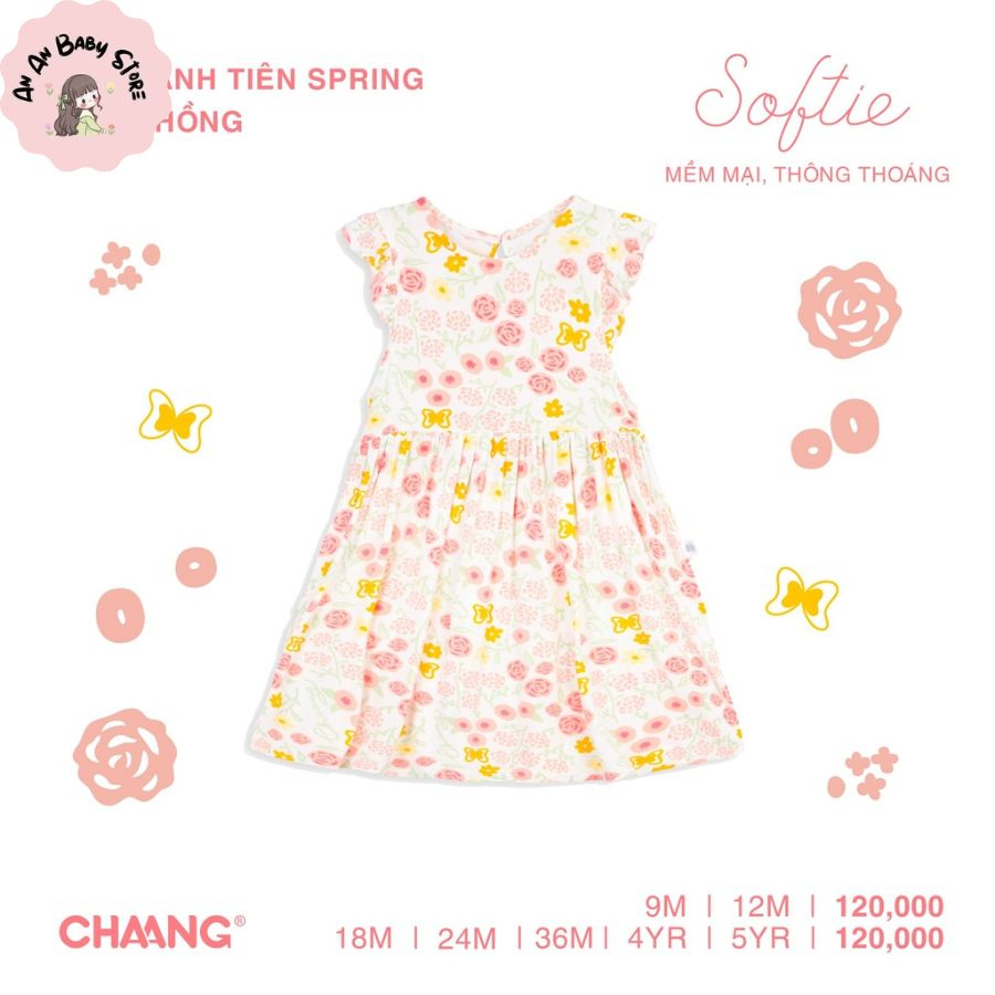 Váy ba lỗ cánh tiên Spring cho bé gái