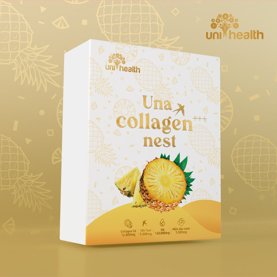 Una Collagen Nest CICI THƯỢNG ĐỈNH YẾN Combo 2 Hộp Collagen Dạng Uống Cân Bằng Nội Tiết, Giúp Da Căng Bóng Hồng Hào