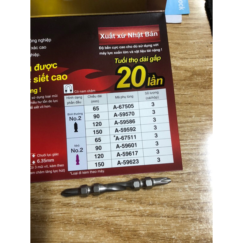 Mũi vít ngắn - dài Makita