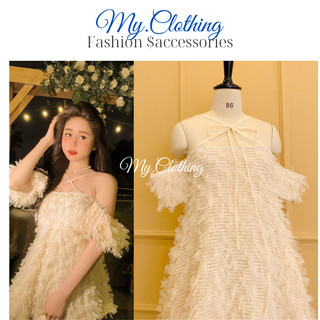 Đầm ren dáng suông màu siêu tôn da cho chị em My.clothing V57