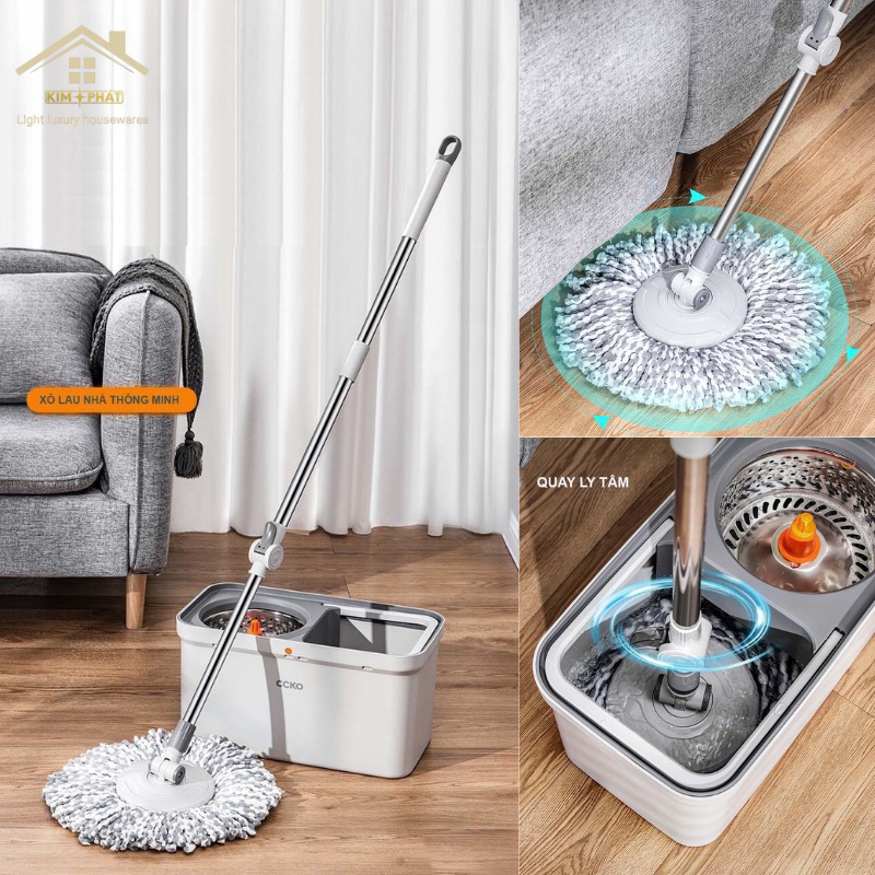 cây lau nhà thông minh 360 độ siêu sạch siêu bền (CK9623) thương hiệu luxury
