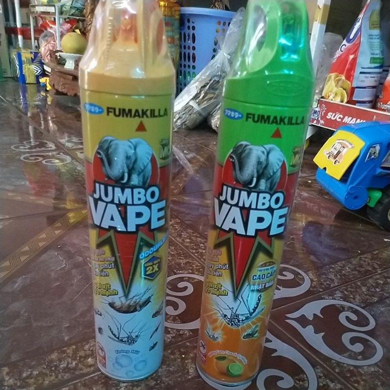 Bình xịt côn trùng,xịt muỗi Jumbo Vape 600ml