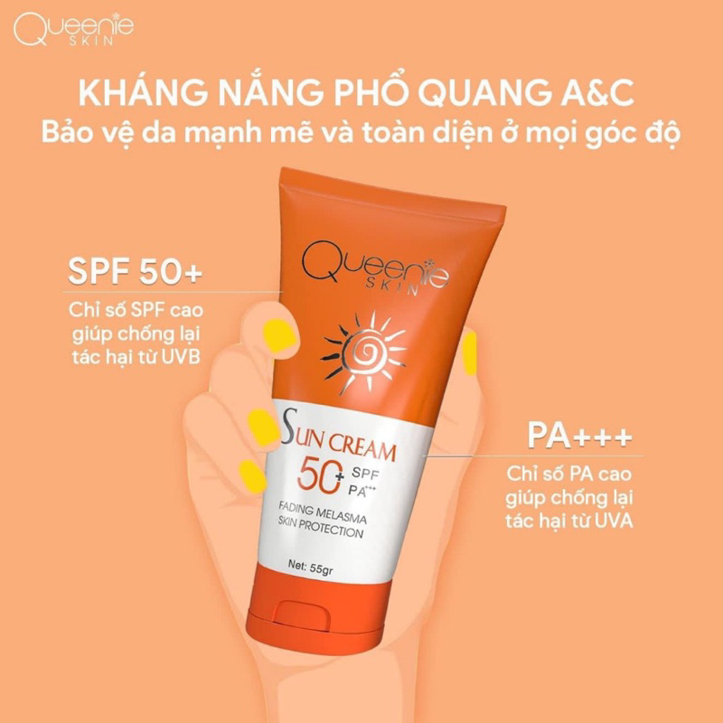 KEM CHỐNG NẮNG QUEENIE SKIN SPF50+