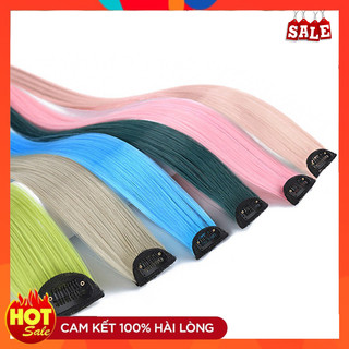 Tép tóc phẩy light màu, móc line tóc màu ombre phong cách hàn quốc hot trend