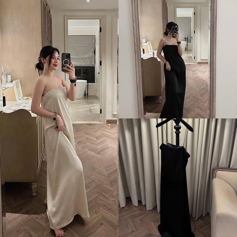 Váy Lụa Hai Dây QCCC Chuẩn L1