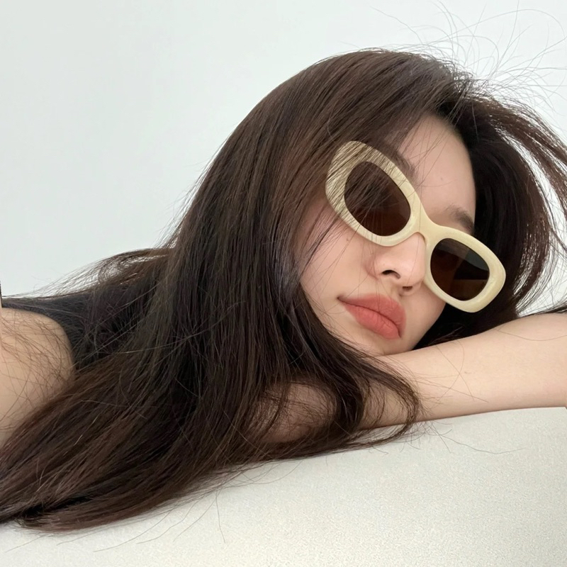 Kính râm TAMBU chống tia UV dáng vuông hàn quốc trendy Jelly Eyewear