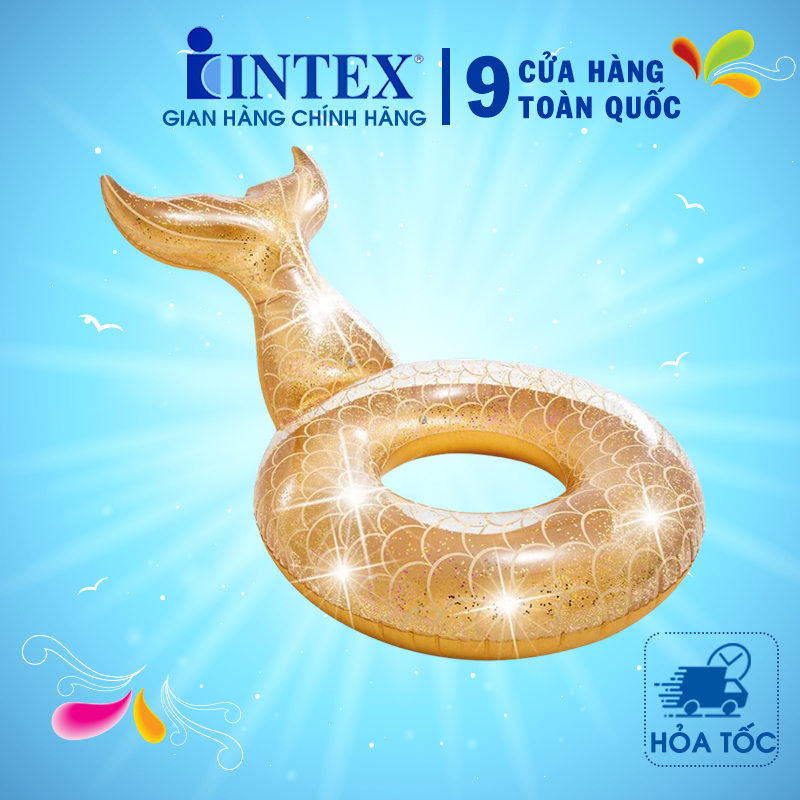 Phao bơi tròn đuôi cá cao cấp INTEX 56258