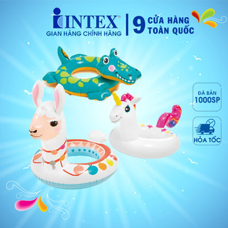 Phao bơi thú vòng cho bé 3-6 tuổi CHÍNH HÃNG INTEX 58221, ngựa thần, lạc đà, cá sấu