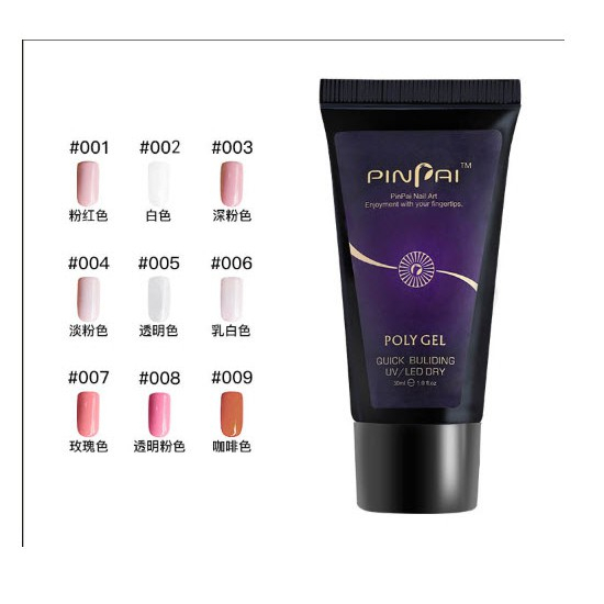 Gel gôm đắp móng nối móng POLY 30g