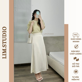 Áo kiểu trơn tay bồng | lim.studio