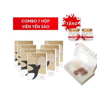 Viên yến sào only yến combo 7 hộp tổ yến vụn baby kèm táo đỏ đường phèn