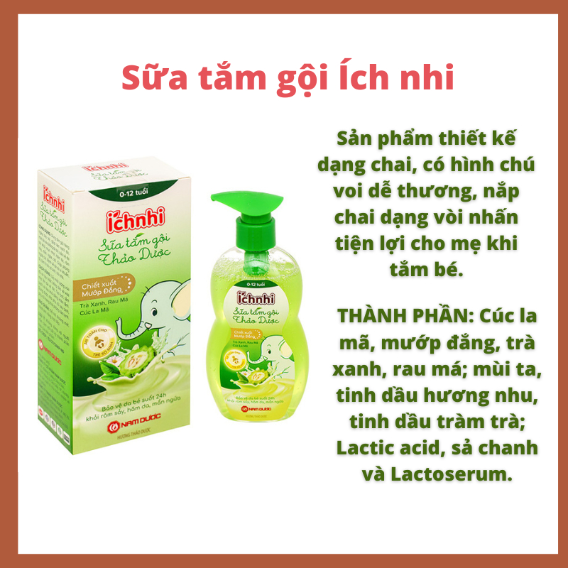 Sữa tắm thảo dược Ích Nhi