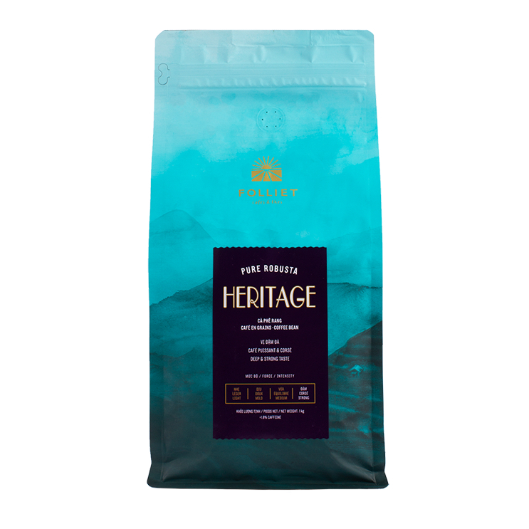 Cà Phê Hạt Heritage Folliet Vị Đậm Đà 1KG