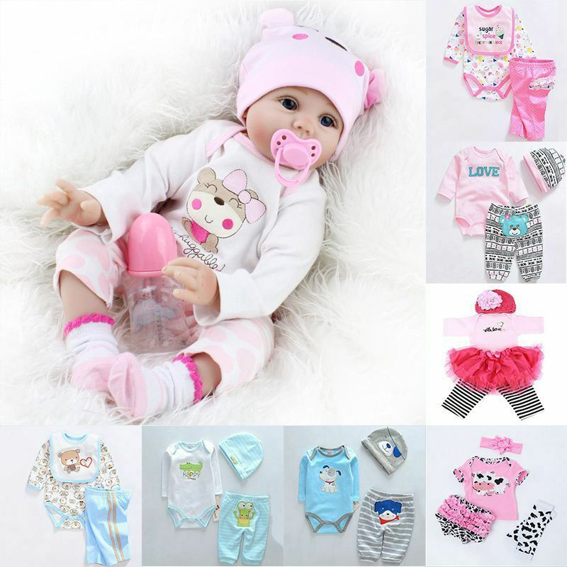 49k = Quần Áo Cho Búp Bê Tái Sinh 50 Cm 55 cm 60 cm Với Vải Cotton Hoặc Cho Cho Bé Sơ Sinh Cho Bé 0 – 12 thán