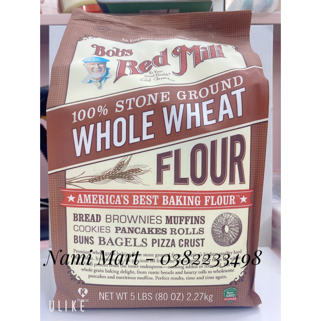 Bột Mì Nguyên Cám (Thường) Bob'S Red Mill 2.27Kg