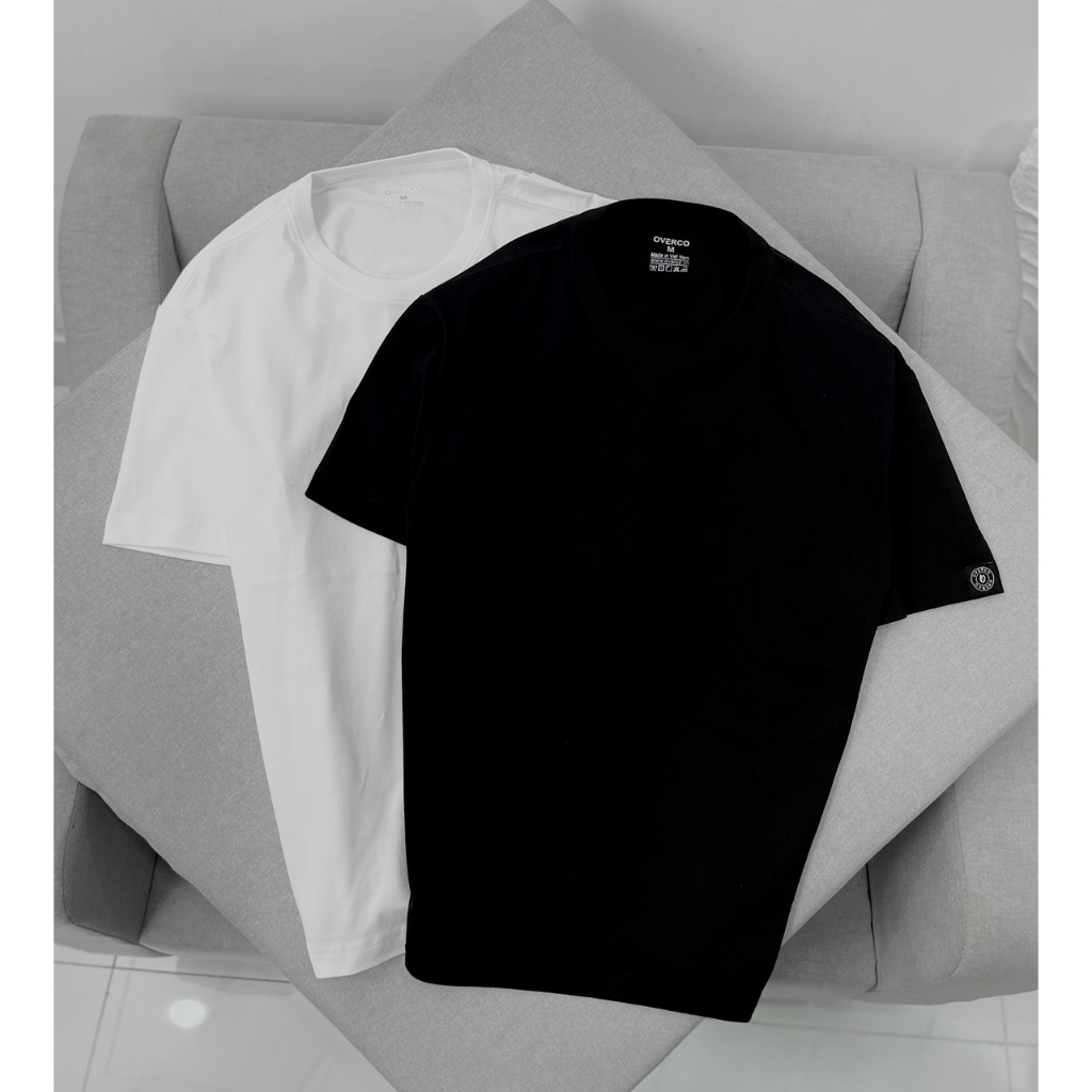 Áo Thun Nam Nữ UNISEX OVERCO Chất Vải Cotton Co Giãn Mềm Mịn Thoáng Mát