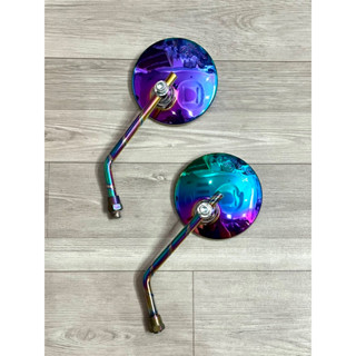 Gương tròn inox lên màu titan cực HOT, sản phẩm đẹp độc lạ trên thị trường gương xe