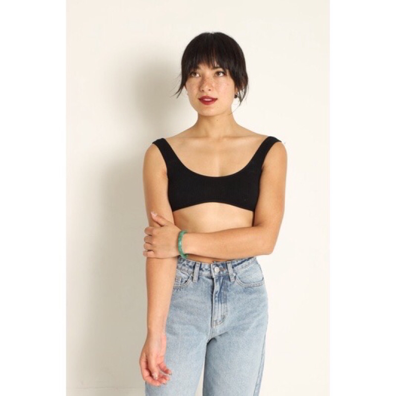 QUẦN JEANS SUÔNG RỘNG LƯNG CAO - XANH ĐÁ BẠC