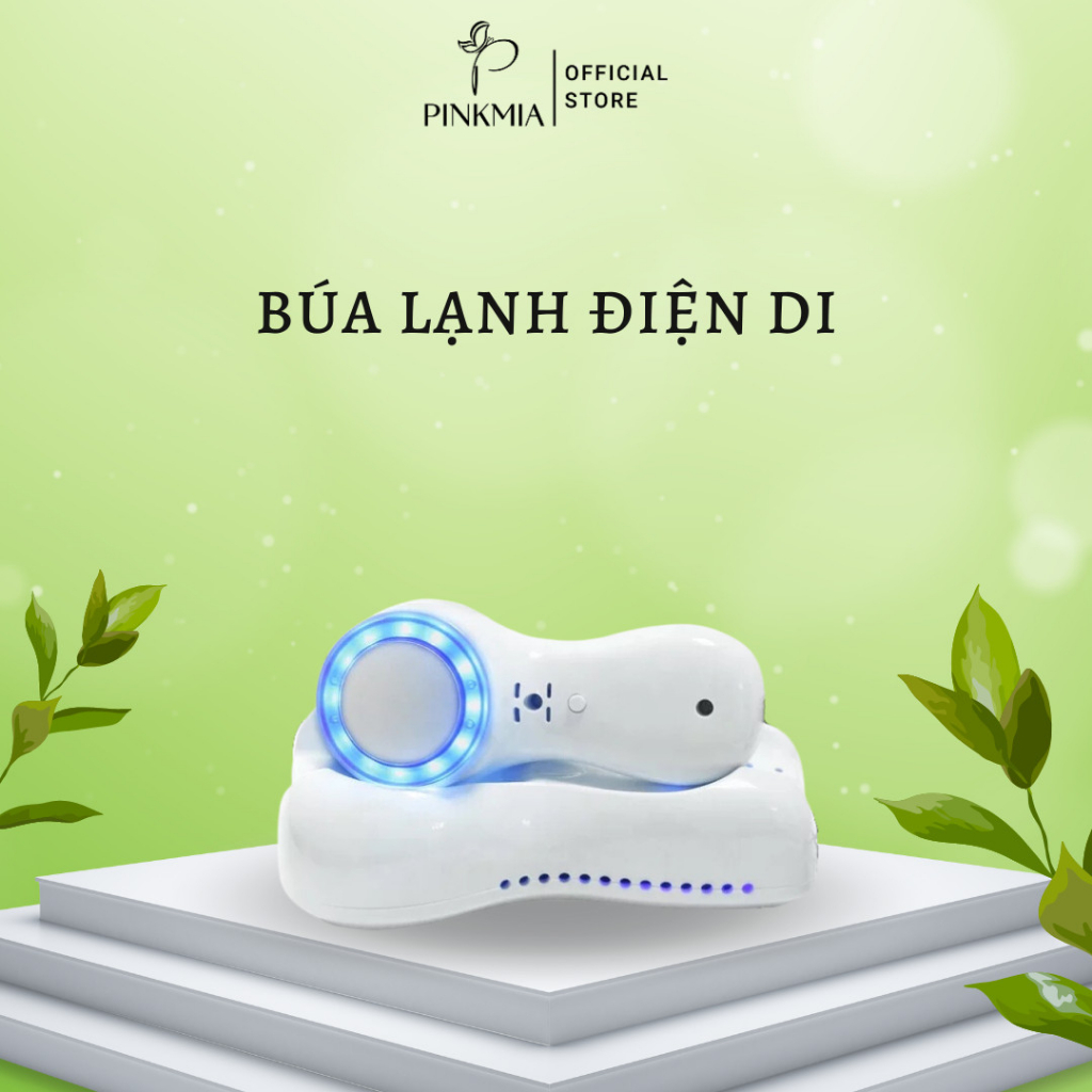 Búa Điện Di Lạnh Có Ánh Sáng Sinh Học, Búa Điện Di Tinh Chất Cho Spa - Cá Nhân, Búa Lạnh Xanh