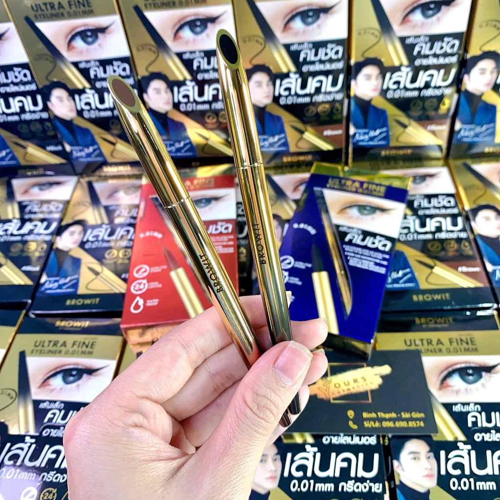 Bút kẻ mắt nước Nongchat không lem, không trôi Ultra Fine Eyeliner 0.01mm - Kẻ dạ Nongchat Ultra Fine Eyeliner