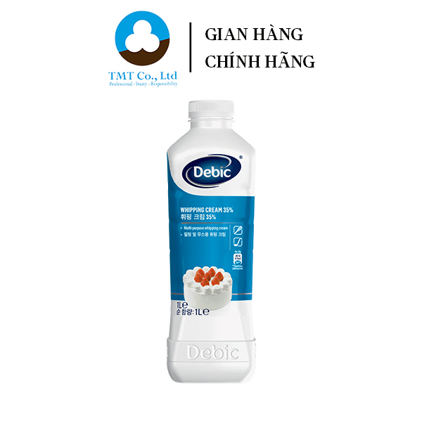 Kem sữa tươi whipping 1L thương hiệu Debic
