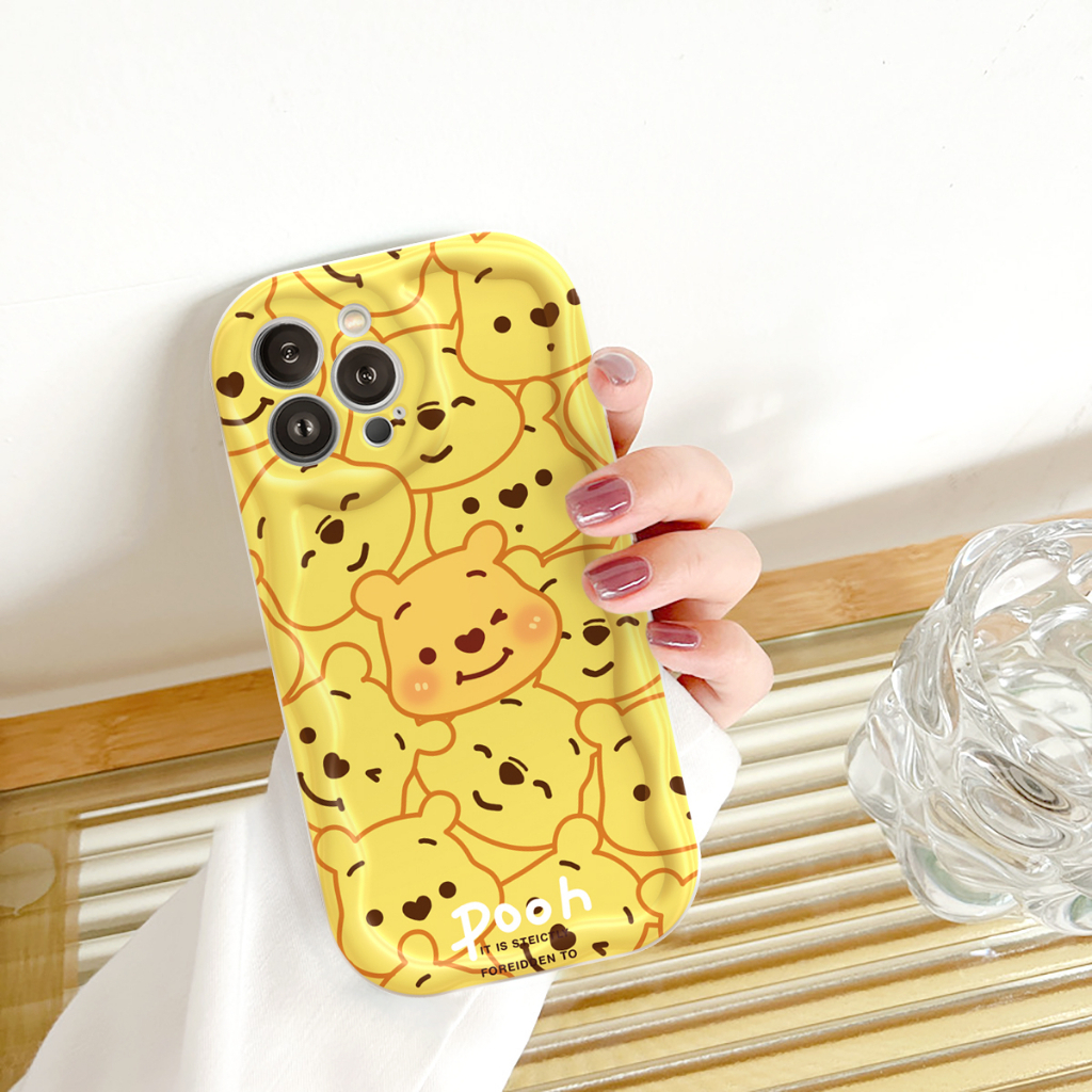 Ốp lưng iphone Viền nổi cạnh sóng Gấu Ếch xinh 6s/6splus/7/7plus/8/8plus/x/xs/11/12/13/14/pro/max/promax/plus sk17