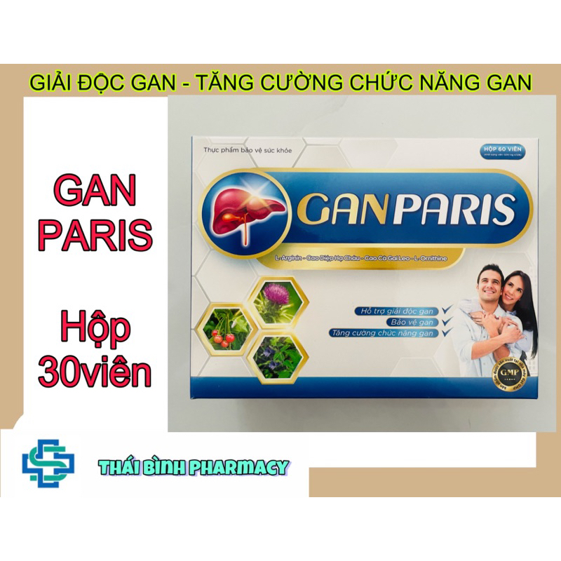✅(Giải Độc, Tăng Cường Chức Năng Gan) Gan Paris (hộp 60v)