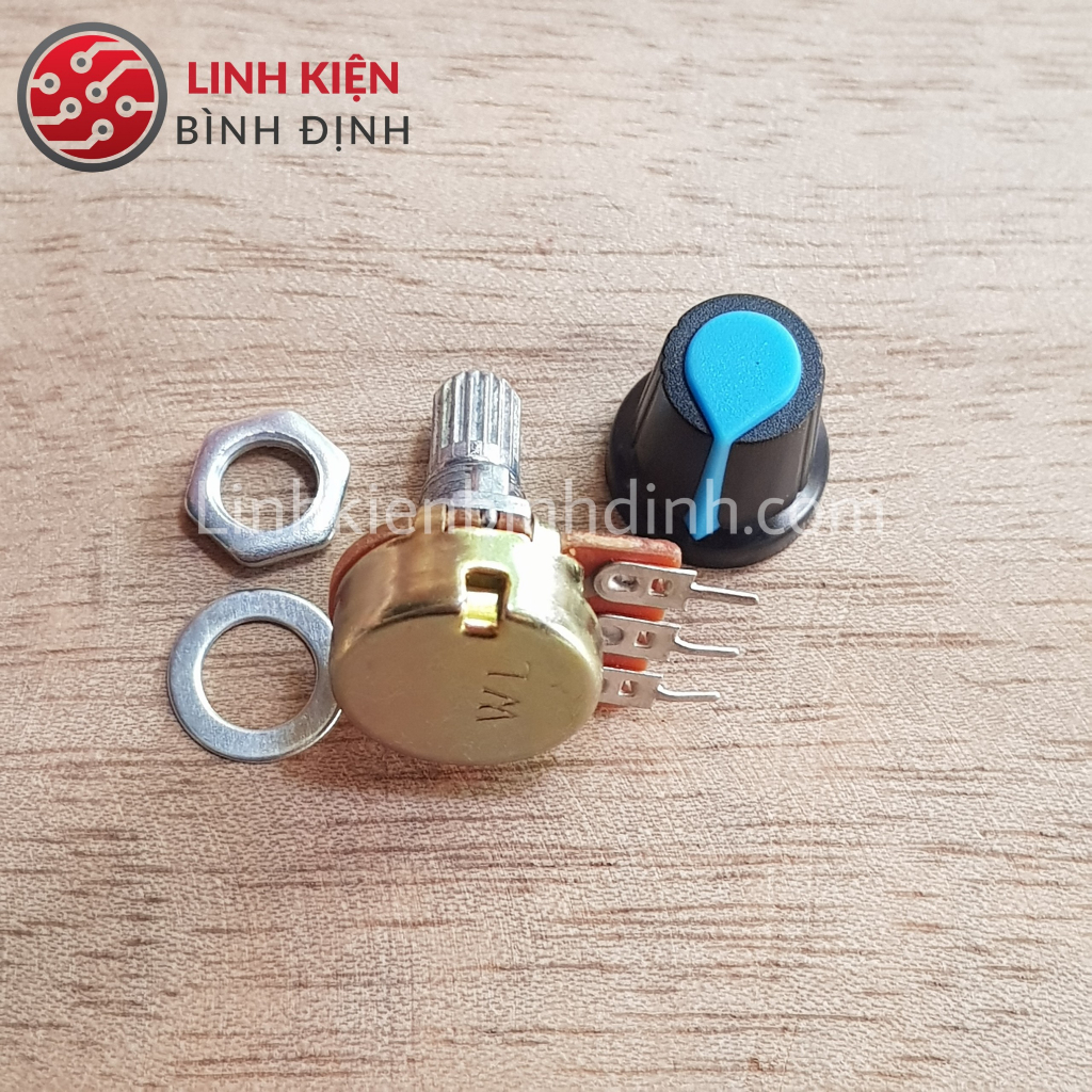 Túi 5 Combo Biến Trở Volume (Triết Áp + Núm Vặn Triết Áp Nhựa)